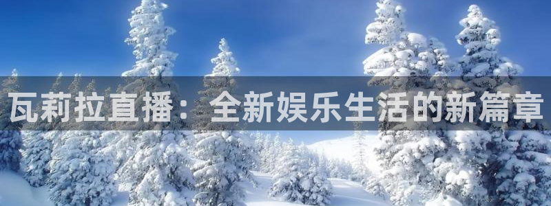 松鼠体育在线直播：瓦莉拉直播：全新娱乐生活的新篇章